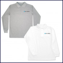 Classic Mesh Polo Shirt: Long Sleeve with Embroidered Logo