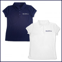 Girls Mesh Polo Shirt: Short Sleeve with PCHS Embroidered Logo