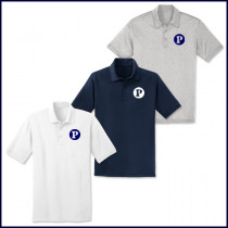 Unisex Performance Polo Shirt: Short Sleeve with School Logo