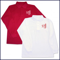 Classic Mesh Polo Shirt: Long Sleeve with Formal Logo