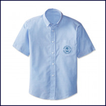 Oxford Shirt: Short Sleeve with FABBA Logo on Pocket