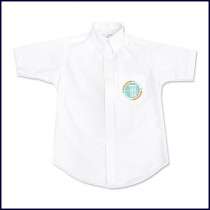 Oxford Shirt: Short Sleeve with School Logo