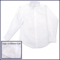 Oxford Shirt: Long Sleeve with Credo Logo on Cuff