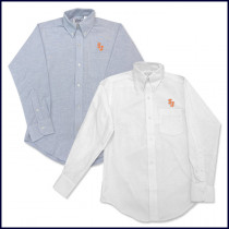 Oxford Shirt: Long Sleeve with SJ Embroidered Logo