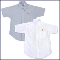 Oxford Shirt: Short Sleeve with SJ Embroidered Logo
