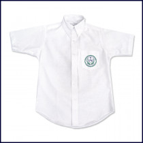 Oxford Shirt: Short Sleeve with School Logo