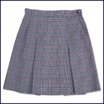 Glen Plaid 2-Pleat Skirt
