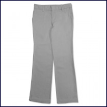 Grey Girls Flat Front Slacks