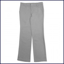 Grey Girls Flat Front Pants