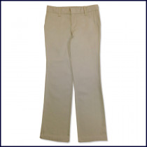 Khaki Girls Flat Front Slacks