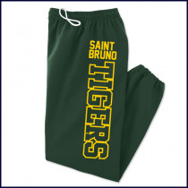 Fleece Sweatpants with Large St. Bruno Tigers Logo on Leg