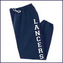 Fleece Sweatpants with Large Lancer Logo on Leg