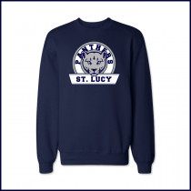Crew Neck Sweatshirt with Large Panther Logo