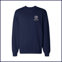 Crew Neck Sweatshirt with Embroidered Logo