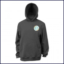 Hooded Pullover Sweatshirt with School Logo