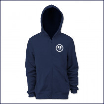 Zip Front Hooded Sweatshirt with School Logo