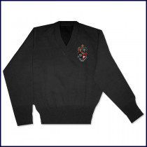 V-Neck Pullover Sweater with JSerra Logo