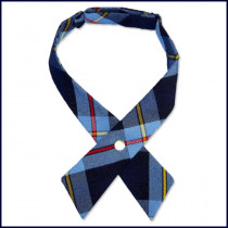 Plaid Continental Cross-Over Tie