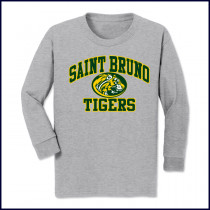 PE T-Shirt: Long Sleeve with Large Tiger Logo