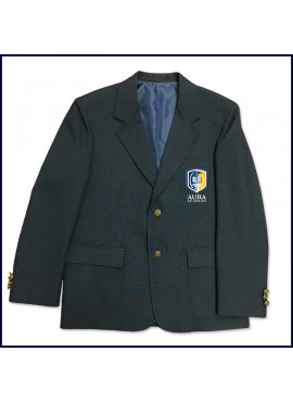Classic Blazer with Embroidered Logo