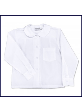 Round Collar Blouse: Long Sleeve