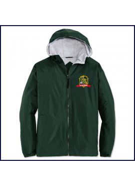 Hooded Jacket with Embroidered Logo