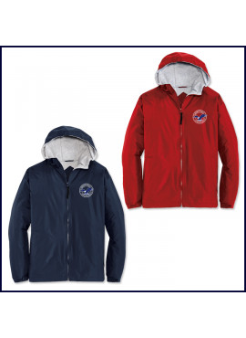Hooded Jacket with Embroidered Logo