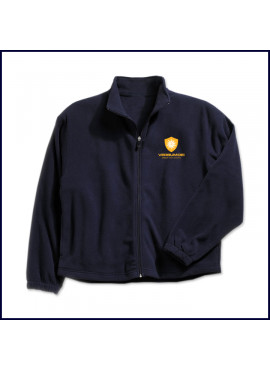 Polar Fleece Jacket with Embroidered Crest Logo