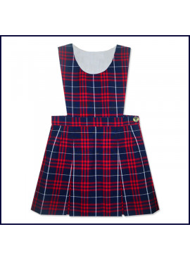 Bib Top Jumper with 2-Pleat Skirt