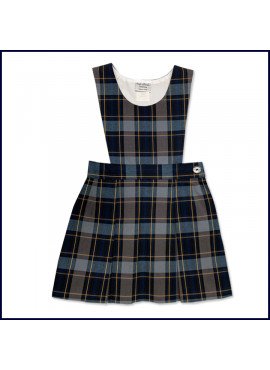 Bib Top Jumper with 2-Pleat Skirt: Longer Length