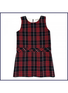 Shift Jumper with 2-Pleat Skirt & Bias Waistband