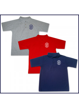 Unisex Mesh Polo Shirt: Short Sleeve with Embroidered Logo