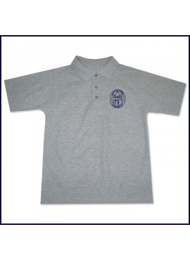 Classic Mesh Polo Shirt: Short Sleeve with Embroidered Crest Logo