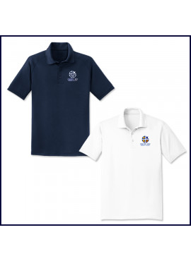 Classic Performance Polo Shirt: Short Sleeve with Embroidered Logo