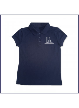 Girls Mesh Polo Shirt: Short Sleeve with School Logo