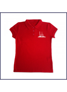 Girls Mesh Polo Shirt: Short Sleeve with School Logo