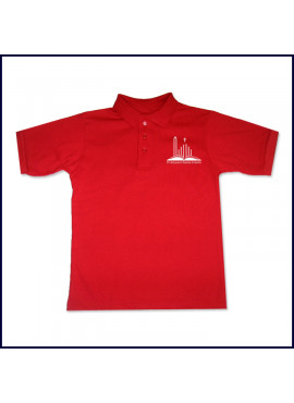 Unisex Jersey Polo Shirt: Short Sleeve with School Logo