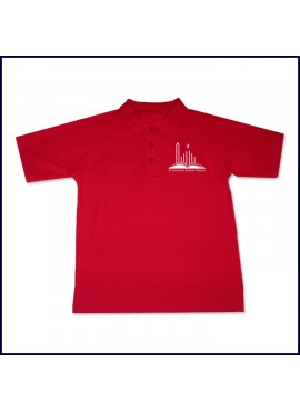 Unisex Mesh Polo Shirt: Short Sleeve with School Logo