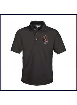 Black Classic Performance Polo with JSerra Logo