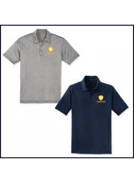 Performance Polo Shirt: Short Sleeve with Crest Logo