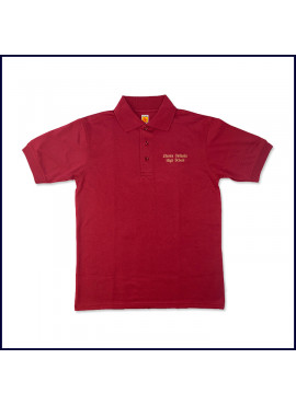 Crimson Vintage Unisex Jersey Polo: Short Sleeve