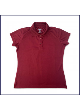 Crimson Vintage Girls Performance Polo: Short Sleeve