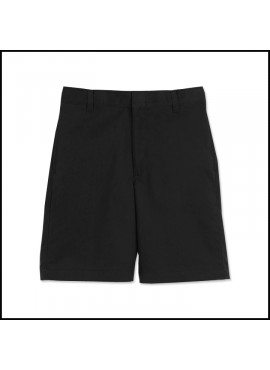 Black Flat Front Shorts