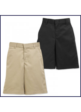 Boys Flat Front Shorts: Longer Length