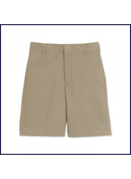 Khaki Flat Front Shorts