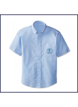 Oxford Shirt: Short Sleeve with FABBA Logo on Pocket