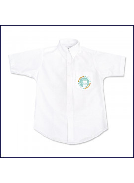 Oxford Shirt: Short Sleeve with School Logo