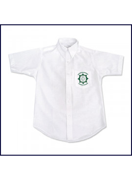 Oxford Shirt: Short Sleeve with School Logo