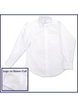 Oxford Shirt: Long Sleeve with Credo Logo on Cuff