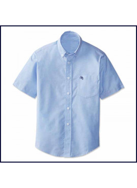 Oxford Shirt: Short Sleeve with SPV Logo on Pocket